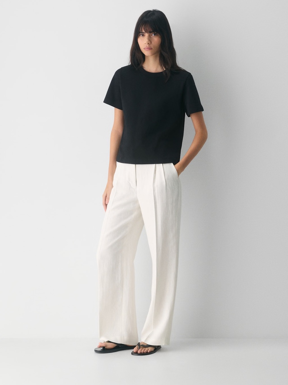 Aritzia Linen Effortless Pants